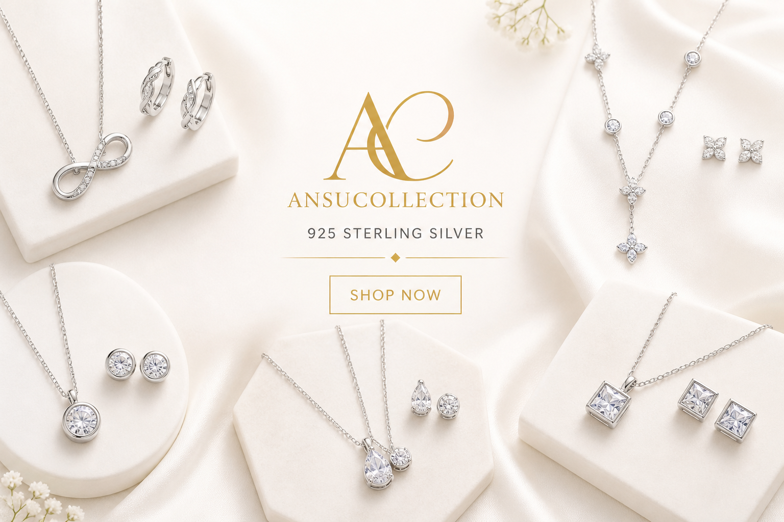 Silver Necklace sets