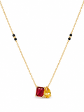 Minimal Dual-Stone Mangalsutra Necklace