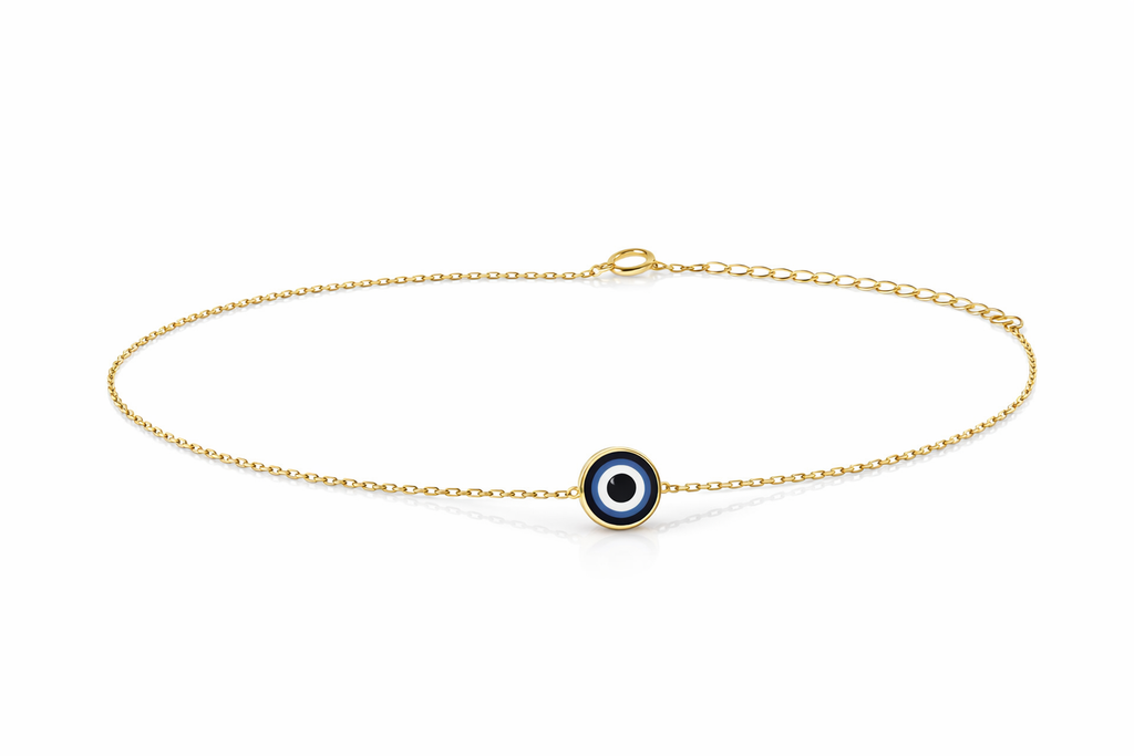 Evil Eye Protection Bracelet – Gold Plated on Silver