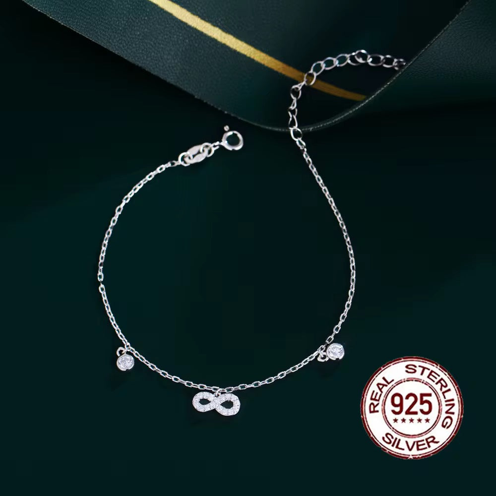 Eterna Infinity Bracelet – 925 Sterling Silver
