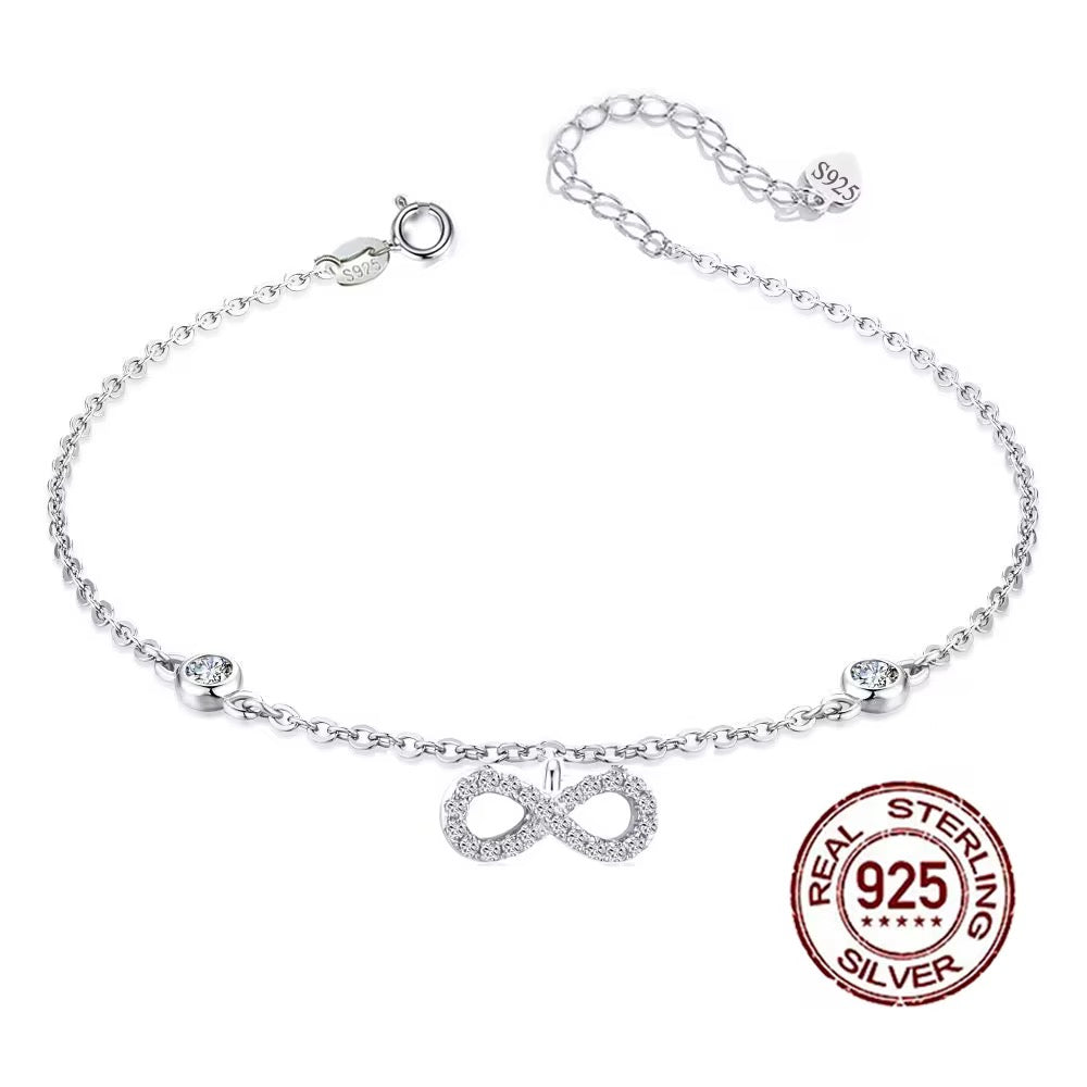 Eterna Infinity Bracelet – 925 Sterling Silver