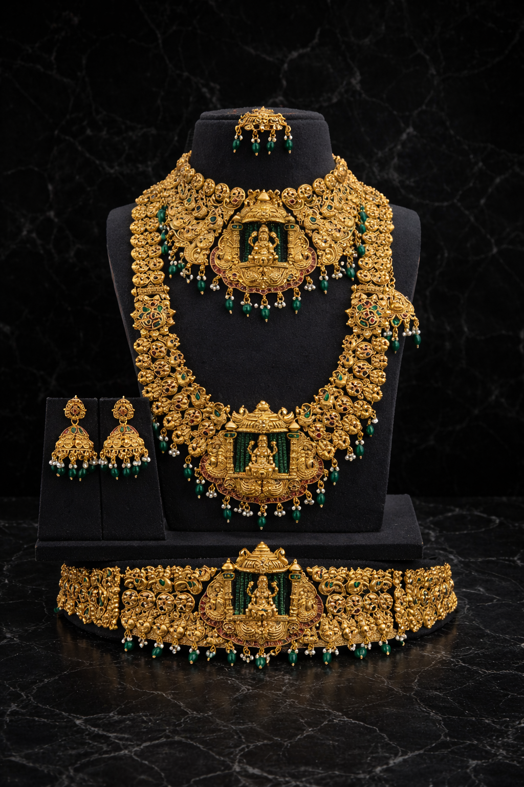 Mahalakshmi Heavy Antique Bridal Jewellery Set