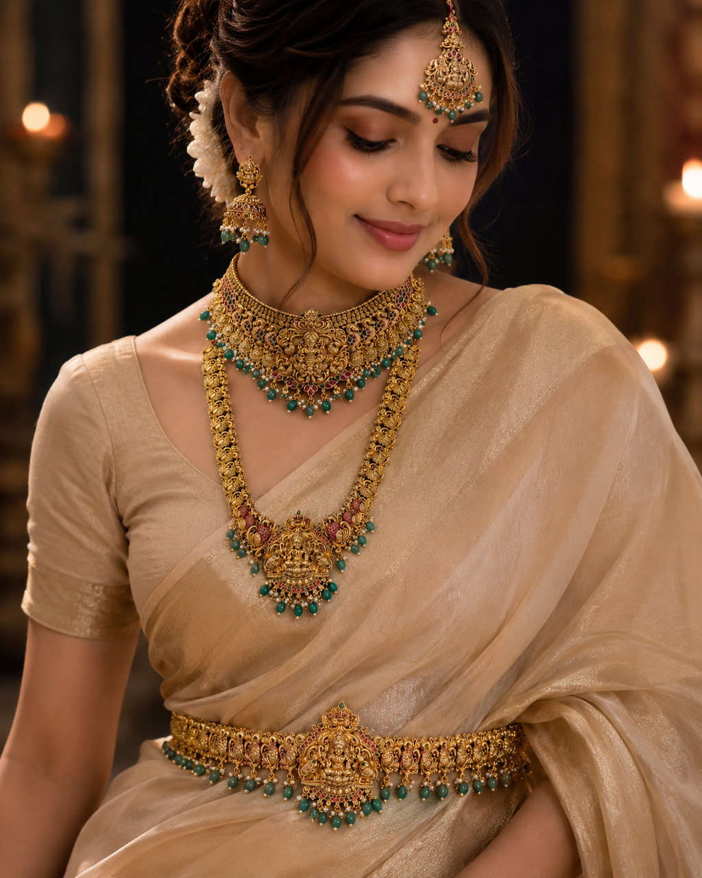 Laxmi Heavy Antique Bridal Jewellery Set
