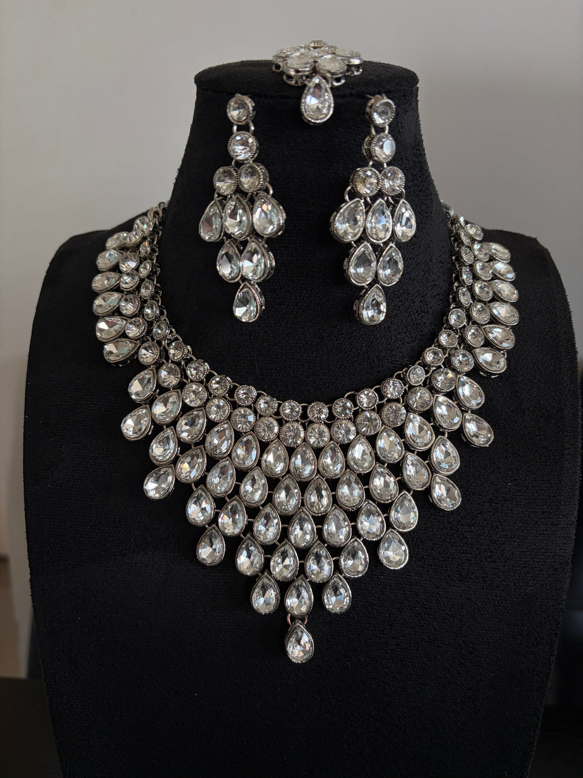 Meher Crystal Statement Set