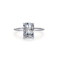 Emerald Cut 925 Sterling Silver CZ Ring – Timeless Rectangle Elegance