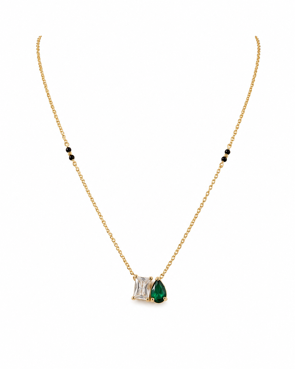 Emerald Duo Mangalsutra Minimal Mangalsutra