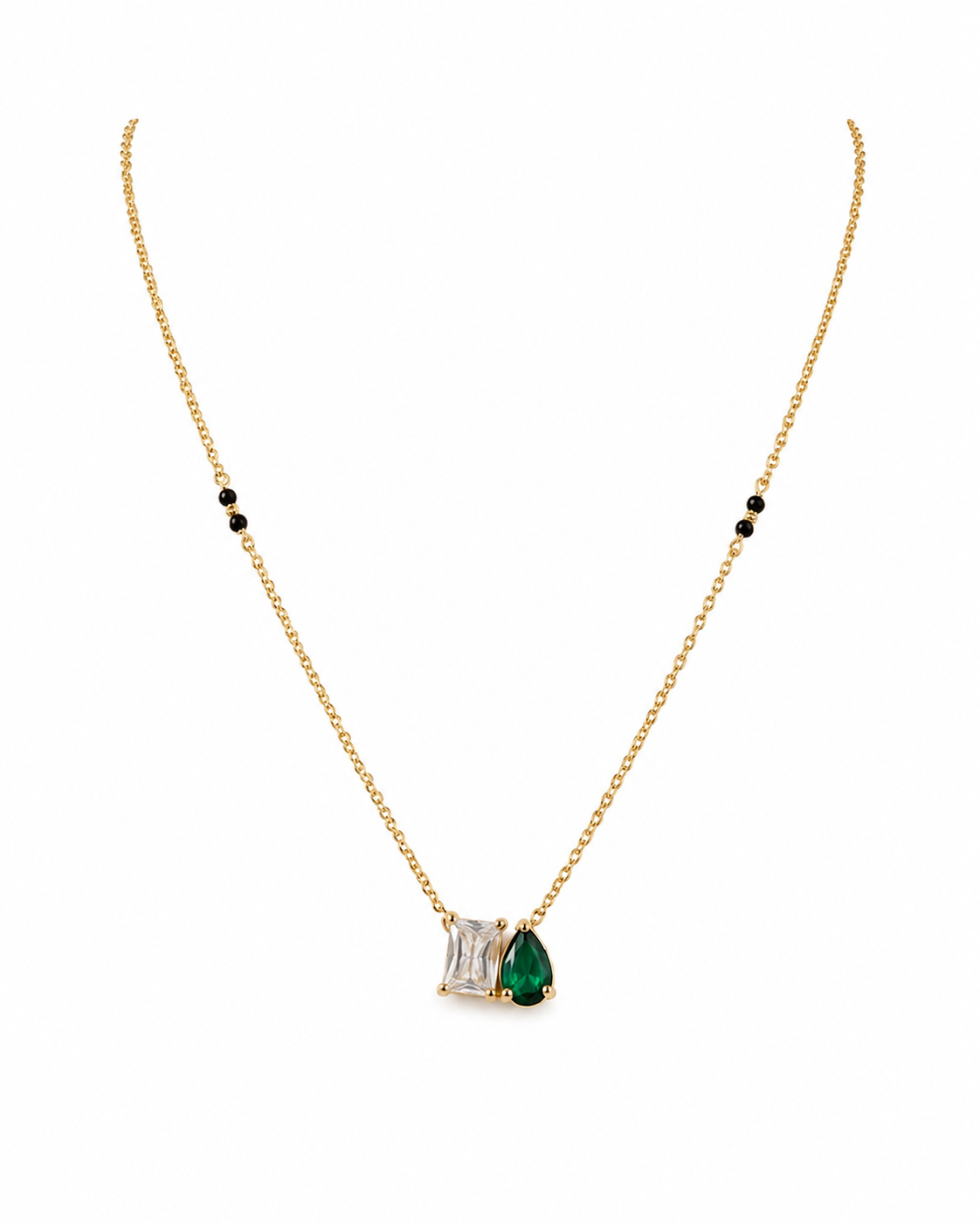 Emerald Duo Mangalsutra Minimal Mangalsutra