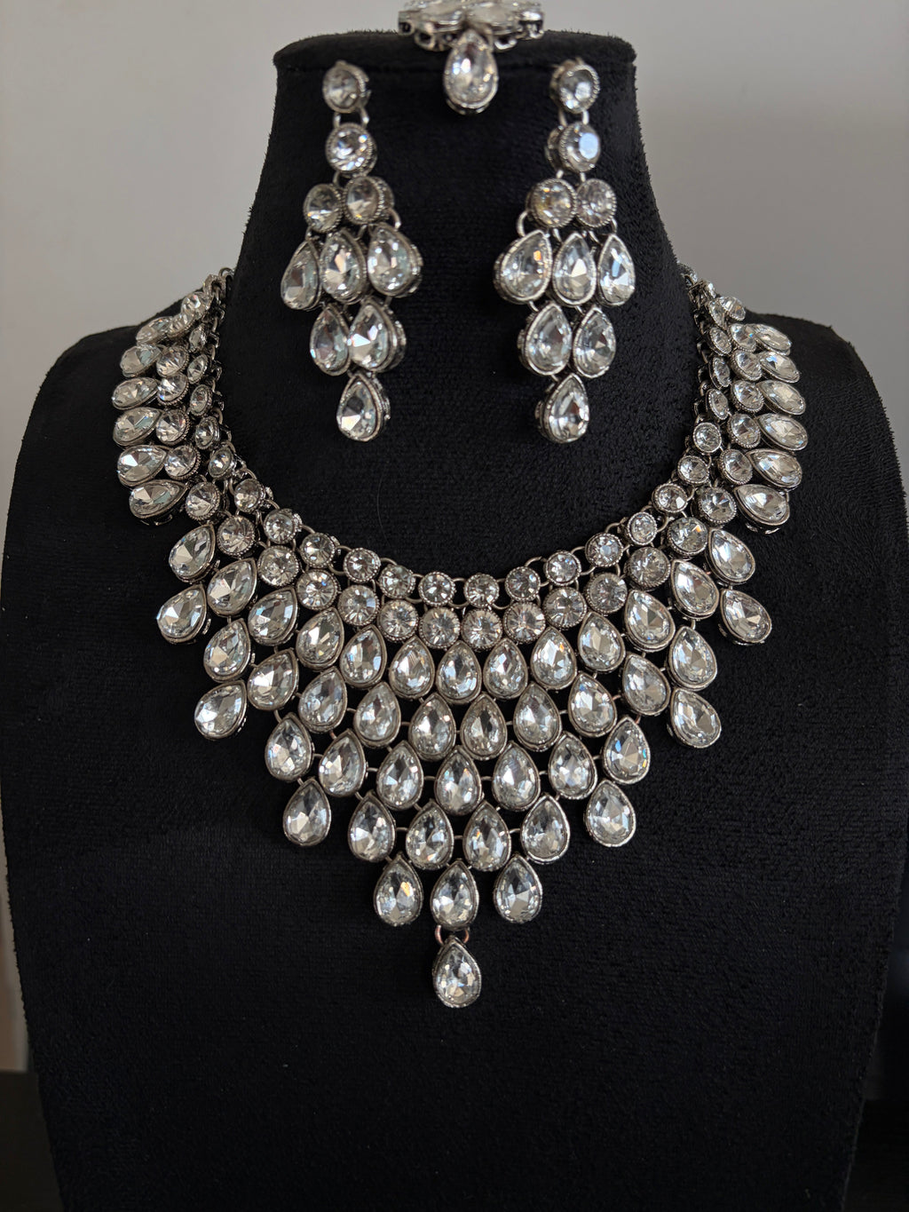 Meher Crystal Statement Set