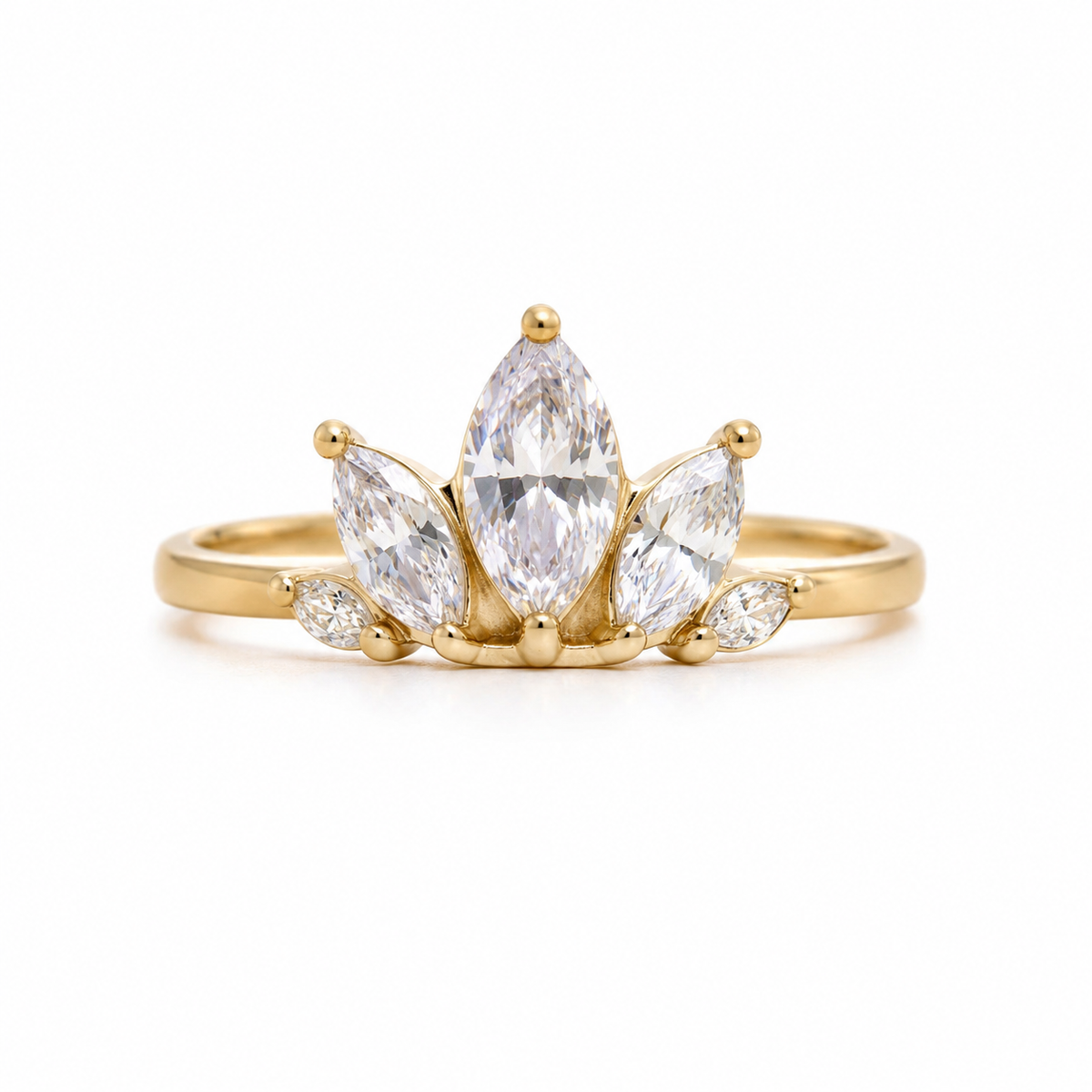 Crown Marquise Ring