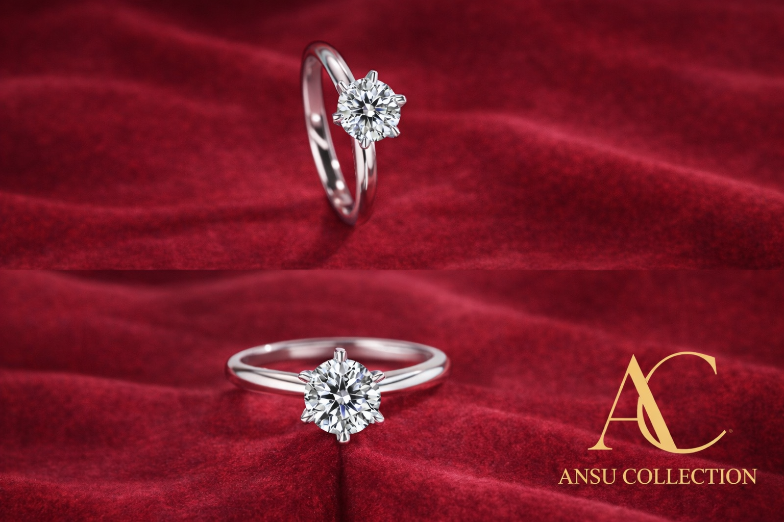 Minimalist 925 Sterling Silver Round Cubic Zirconia Solitaire Ring – Silver