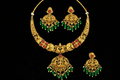 Classic South Indian Temple Necklace Set – Premium Gold Tone