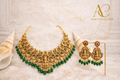 Divine Temple Necklace & Earrings Set – Traditional Luxury