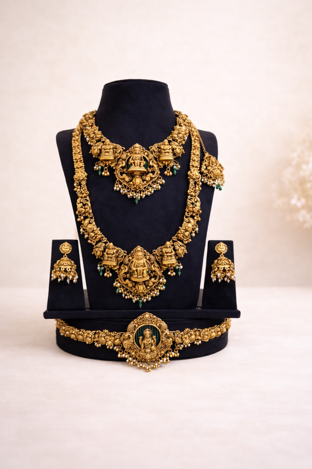 Divine Grace  Temple Necklace Set