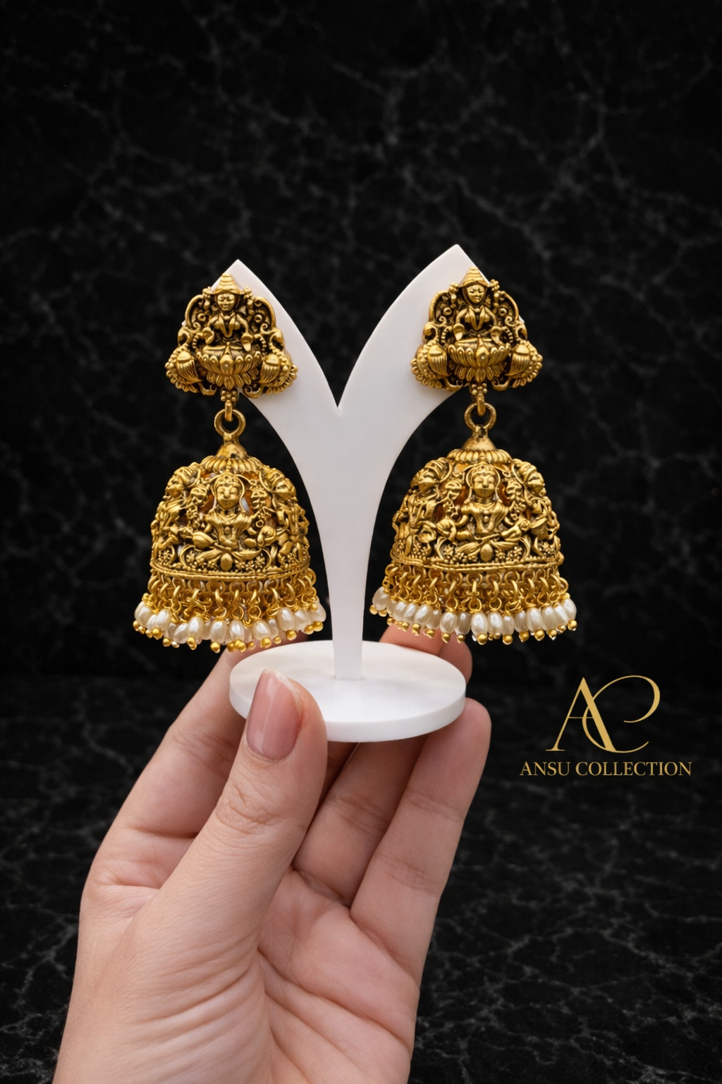 Nitya || Temple Earrings