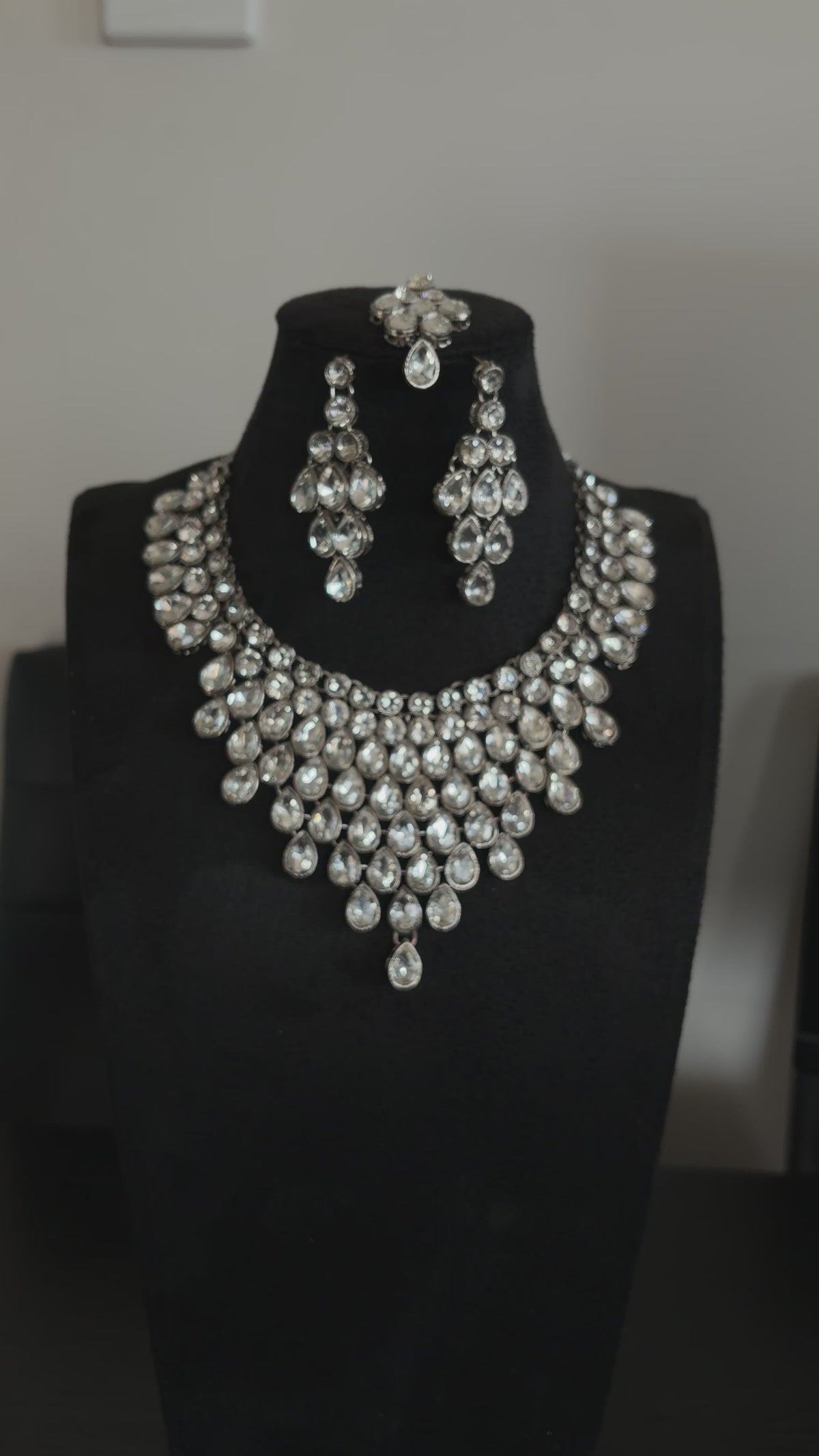 Meher Crystal Statement Set